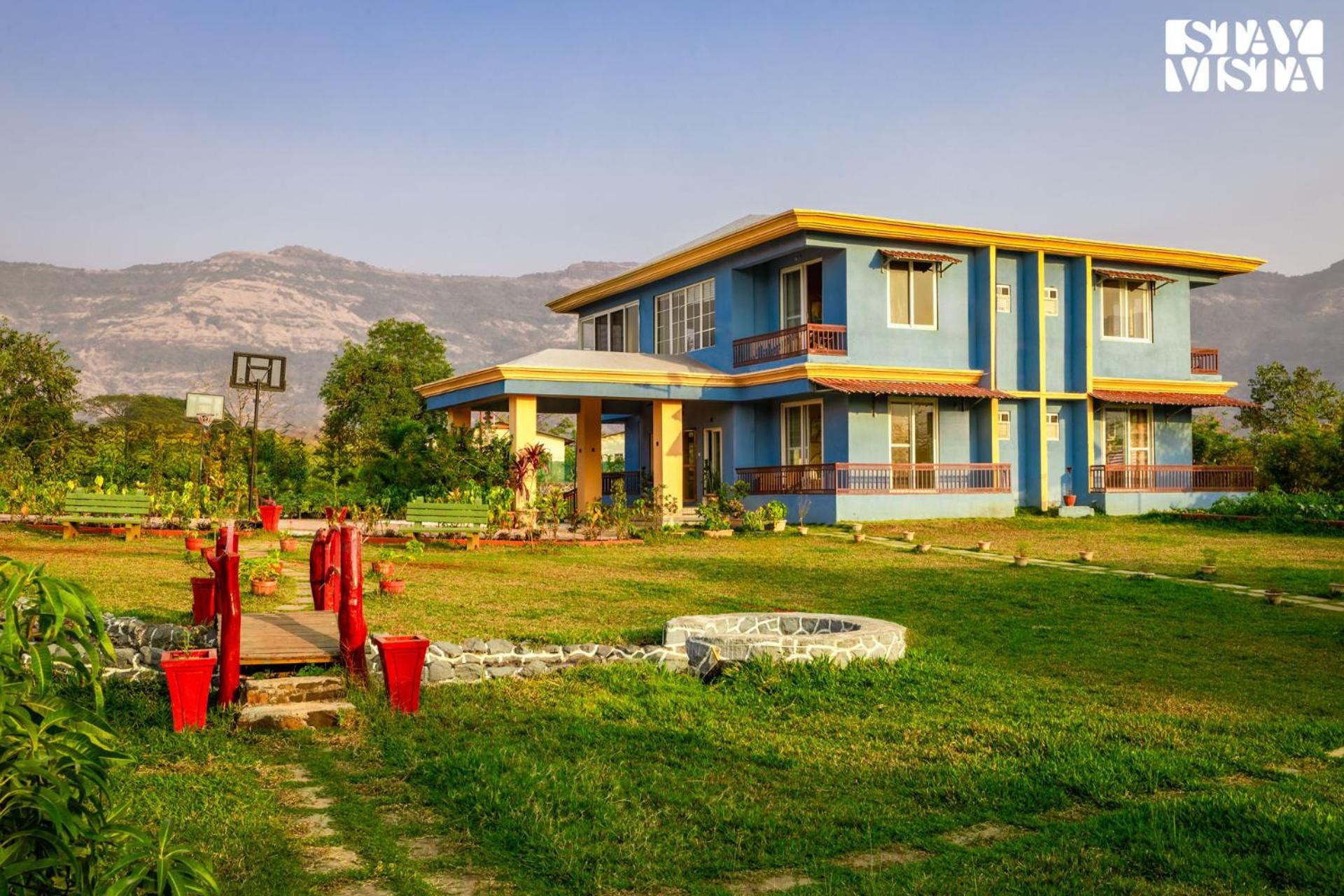 Stayvista'S Hillside Meadows - Mountainside Retreat With Farm View, Pool & Deck, Lawn & Gazebo Chinchavli Eksteriør billede
